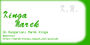 kinga marek business card